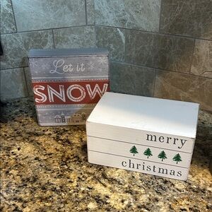 Quill to Paper By Sixtrees Handcrafted designed in the USA Christmas decorations